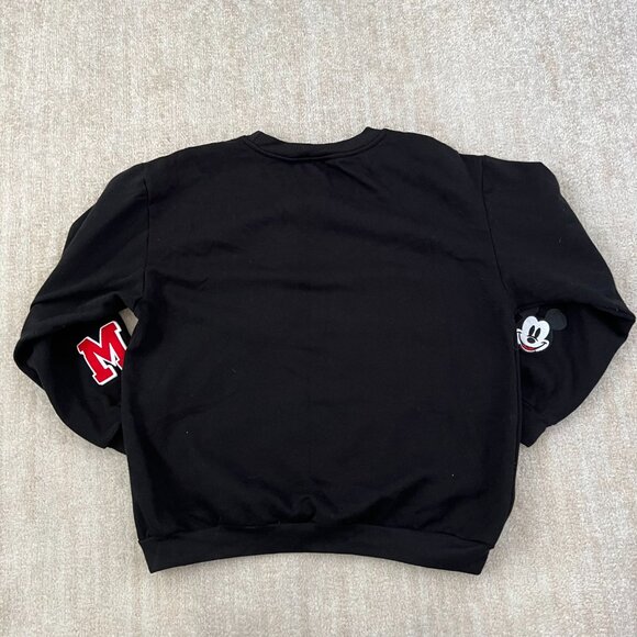 Disney Mickey Mouse Crew Neck Black Sweatshirt XL - Picture 4 of 9
